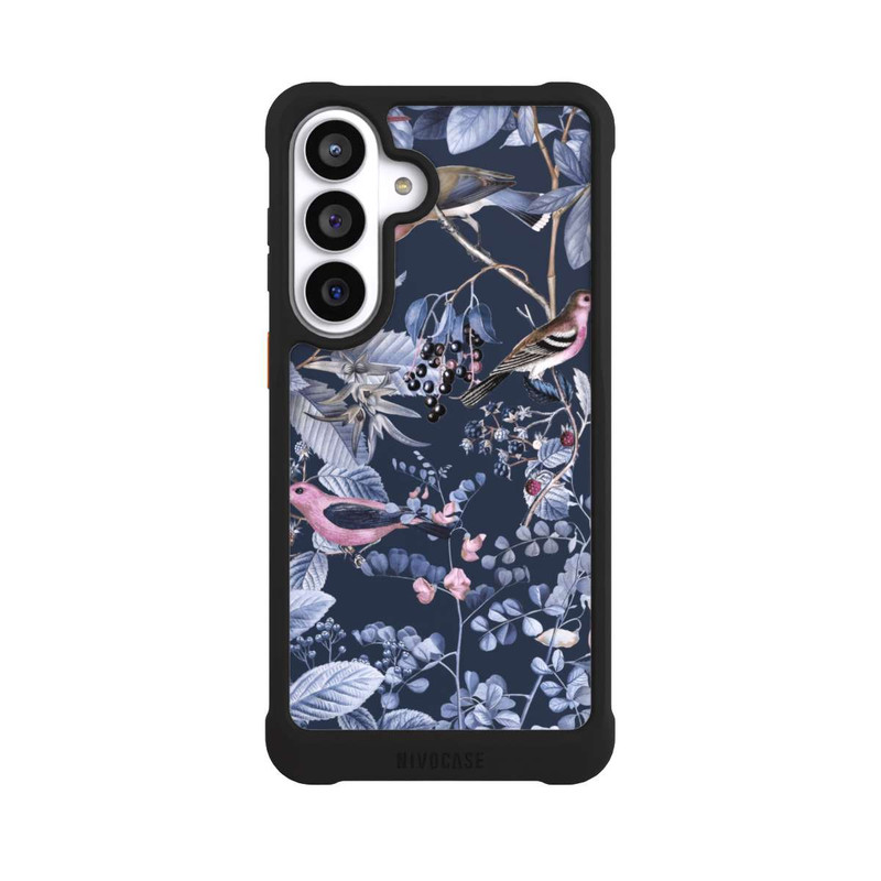 Galaxy S26+ NIVOmax Vögel und Beeren blau