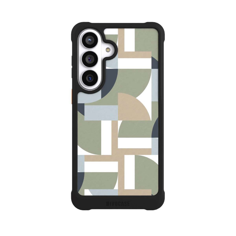 Galaxy S26+ NIVOmax Futuristische Bauhaus Polygone Beige