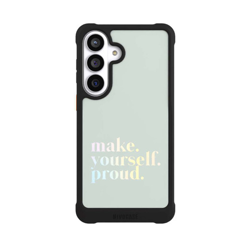 Samsung Galaxy S26+ NIVOmax Make Yourself Proud Zitat-Minze und Farbverlauf