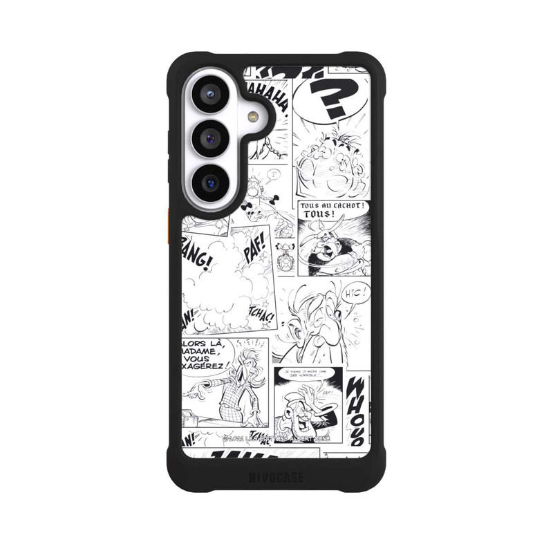 Galaxy S26+ NIVOmax BD Astérix Blanc & Noir