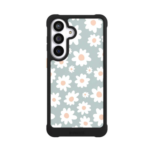 Samsung Galaxy S26+ NIVOmax Daisy Flower Seamless Pattern Green