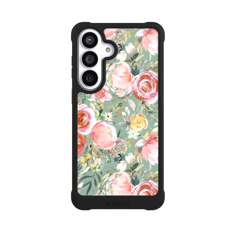 Galaxy S26+ NIVOmax Pastellfarbener Pfingstrosenstrauß