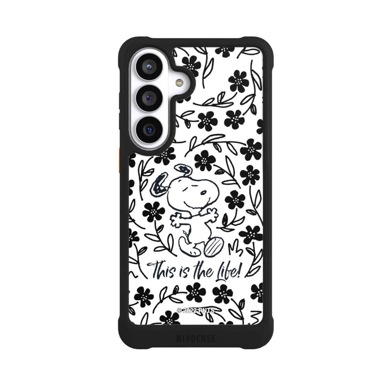 Galaxy S26+ NIVOmax Snoopy schwarz und weiß This Is The Life