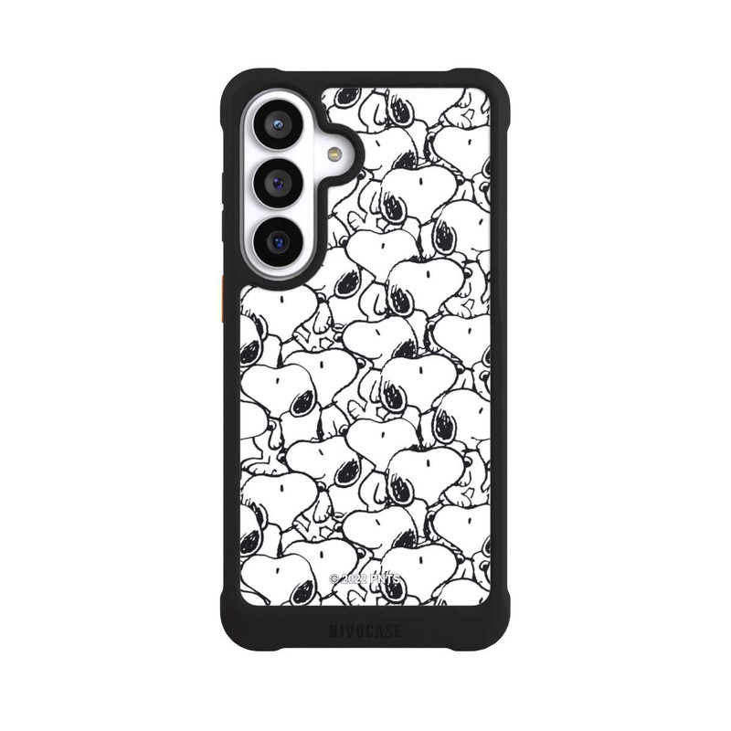 Galaxy S26+ NIVOmax Snoopy Muster Schwarz und Weiß