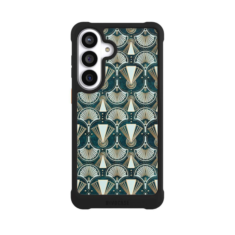 Galaxy S26+ NIVOmax Art Deco Green Pattern