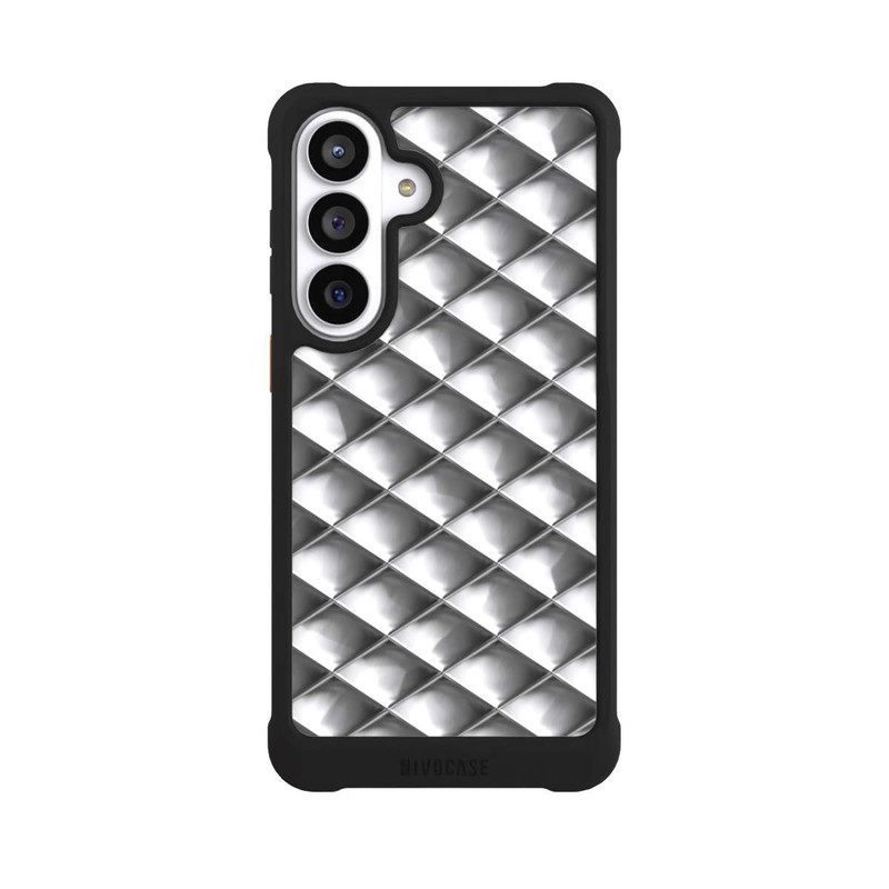 Galaxy S26+ NIVOmax Glamour Silver Squares