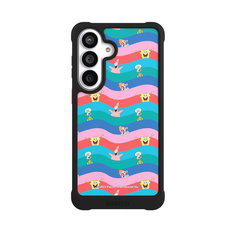 Galaxy S26+ NIVOmax Spongebob Friends Colorful Waves
