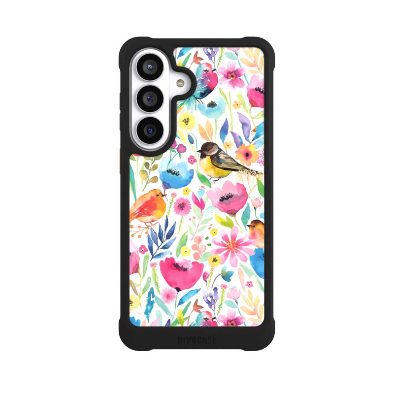 Galaxy S26+ NIVOmax Wunderliche Vögel und Blumen