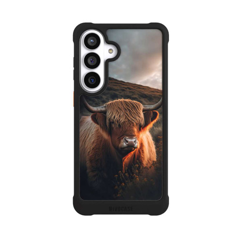 Samsung Galaxy S26+ NIVOmax Vache Highland avec de grandes cornes avec IA
