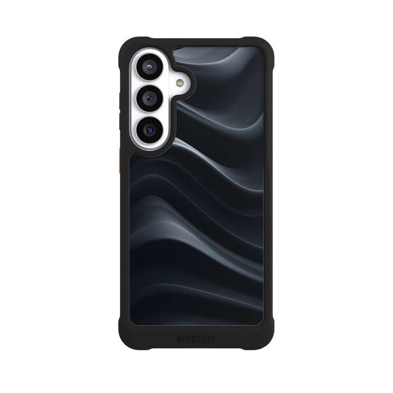 Galaxy S26+ NIVOmax Black Waves Texture