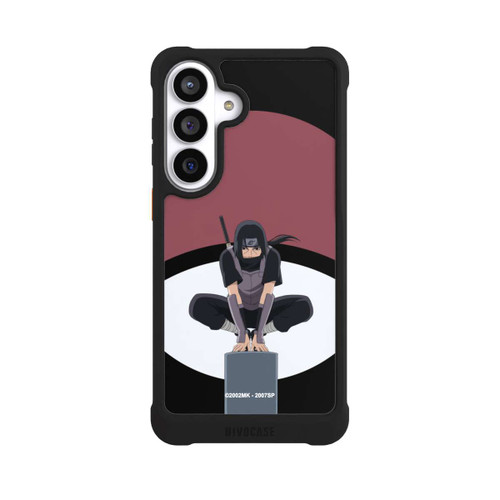 Samsung Galaxy S26+ NIVOmax Itachi Uchiha Symbol Schwarzer Hintergrund