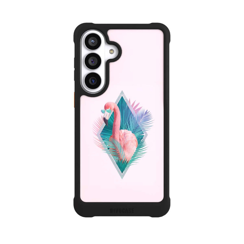 Galaxy S26+ NIVOmax Feuilles tropicales Flamant