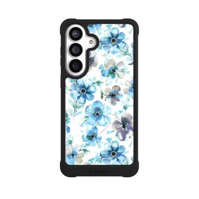 Galaxy S26+ NIVOmax Motif de fleurs bleues Tendance