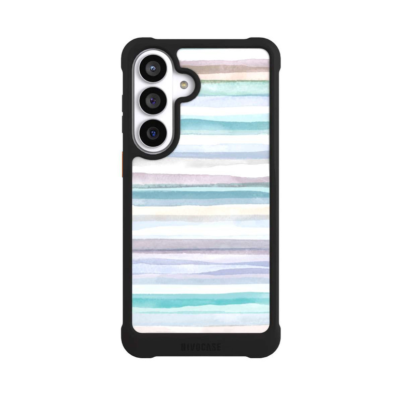 Galaxy S26+ NIVOmax Pastellfarbene Streifen Blau