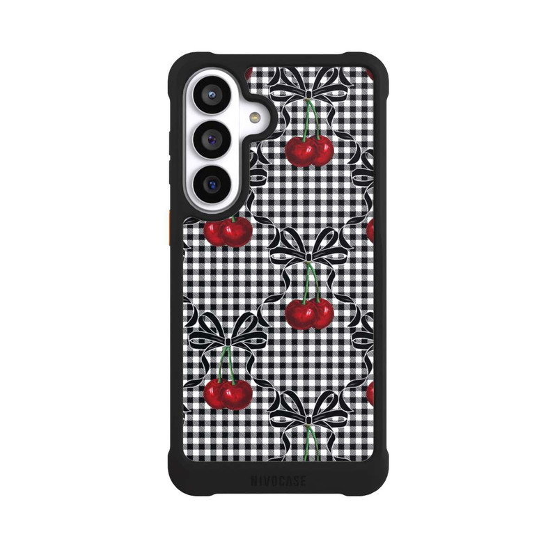 Galaxy S26+ NIVOmax Cherry Pattern Black