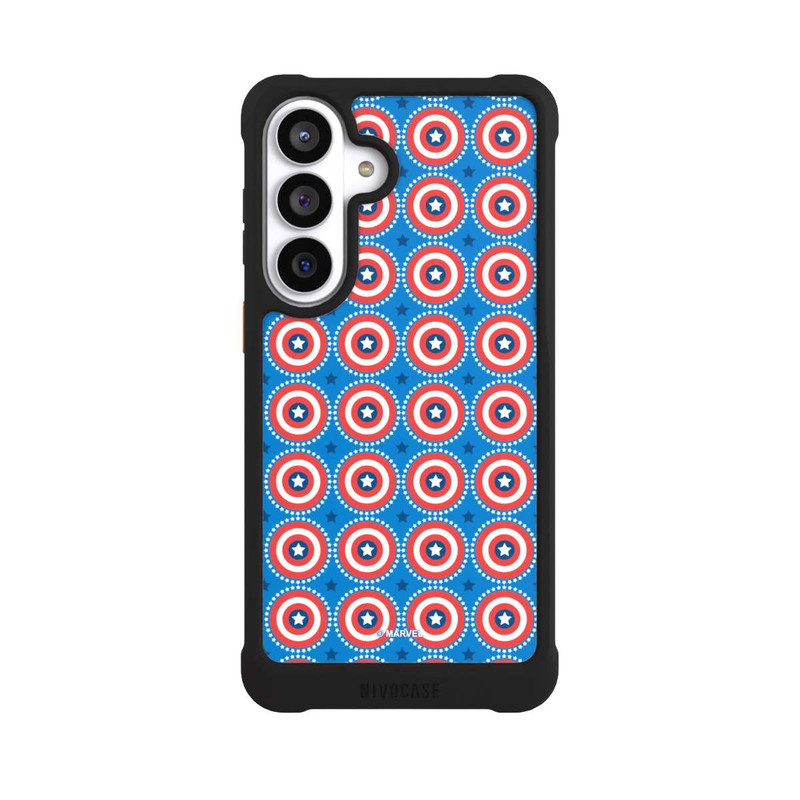 Galaxy S26+ NIVOmax Captain American Shield Pattern