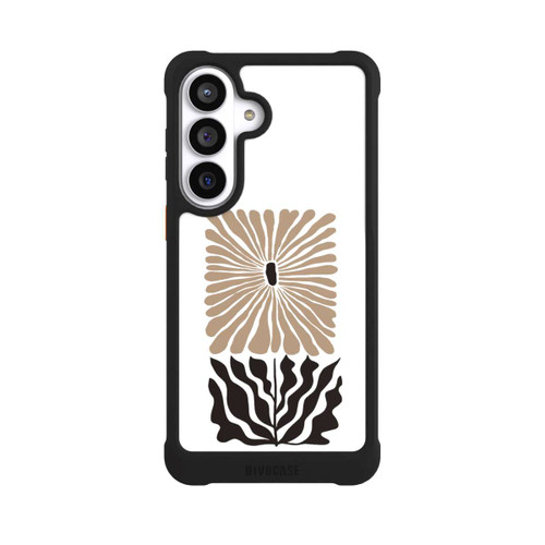 Samsung Galaxy S26+ NIVOmax Eckige Blume Dunkelbraun