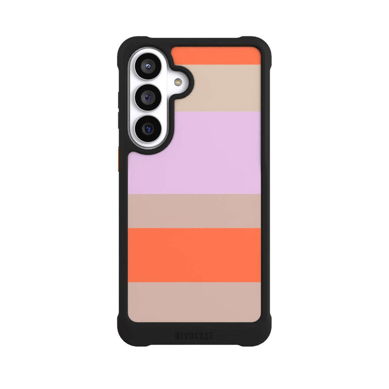 Galaxy S26+ NIVOmax Moca Lila Orange Stripes
