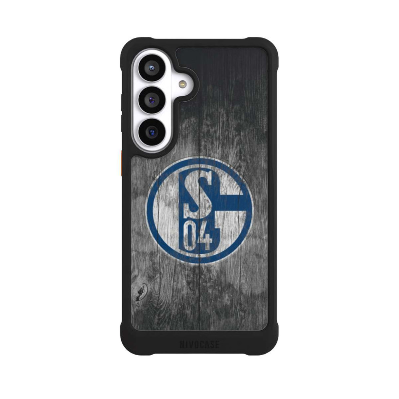 Galaxy S26+ NIVOmax Schalke 04 Holz Look