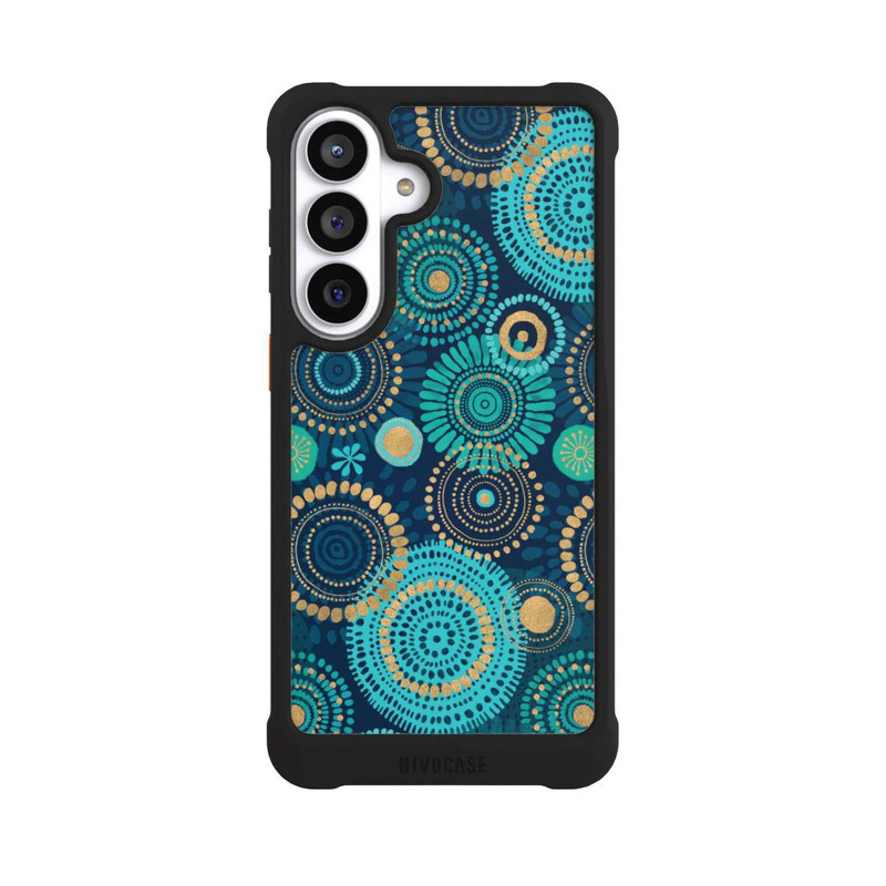 Galaxy S26+ NIVOmax Blockprint India Teal Gold