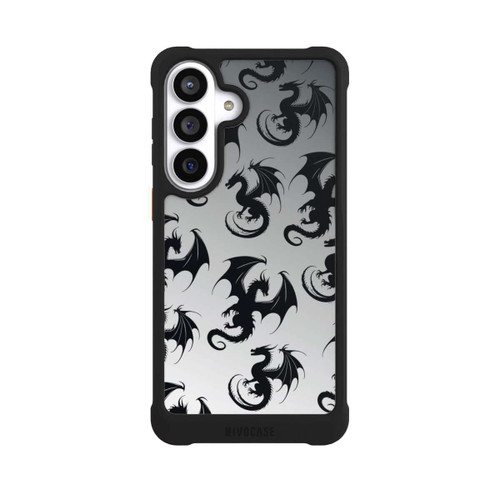 Samsung Galaxy S26+ NIVOmax Dragon Pattern Grey