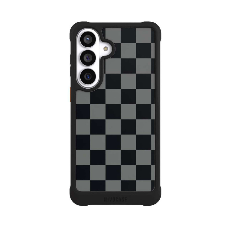 Galaxy S26+ NIVOmax Schachbrett Schwarz Grau