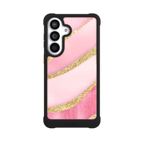 Samsung Galaxy S26+ NIVOmax Streifen Pink Marmor Golddruck