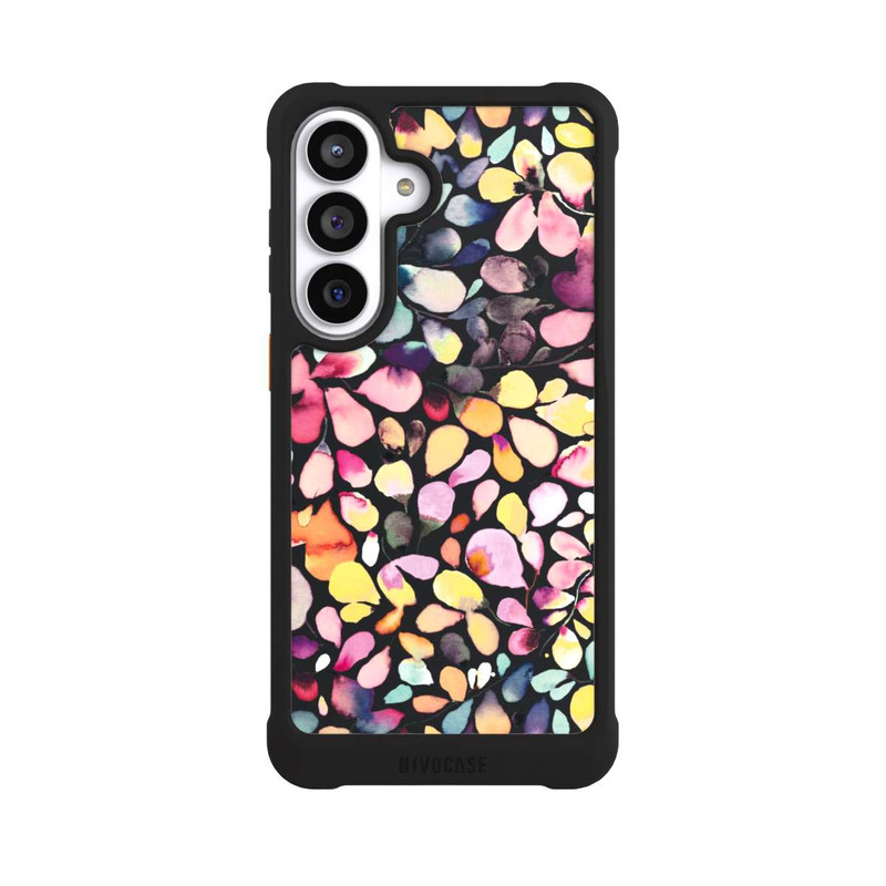 Galaxy S26+ NIVOmax Eucalyptus Watercolor Leaves Black