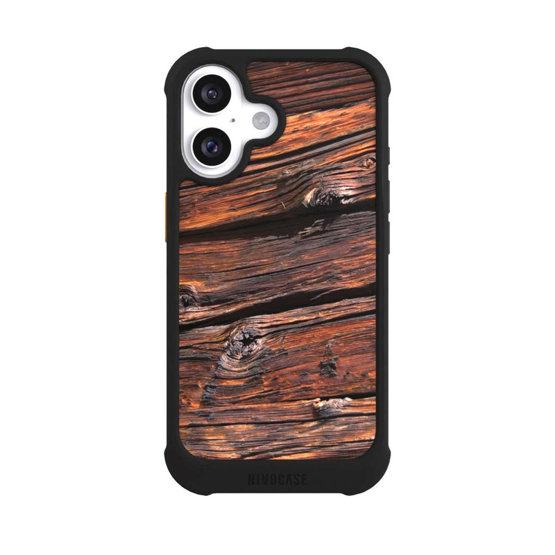 iPhone 16 NIVOmax Verwitterte Holzplanken