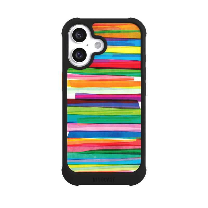 iPhone 16 NIVOmax Bunte Streifen1