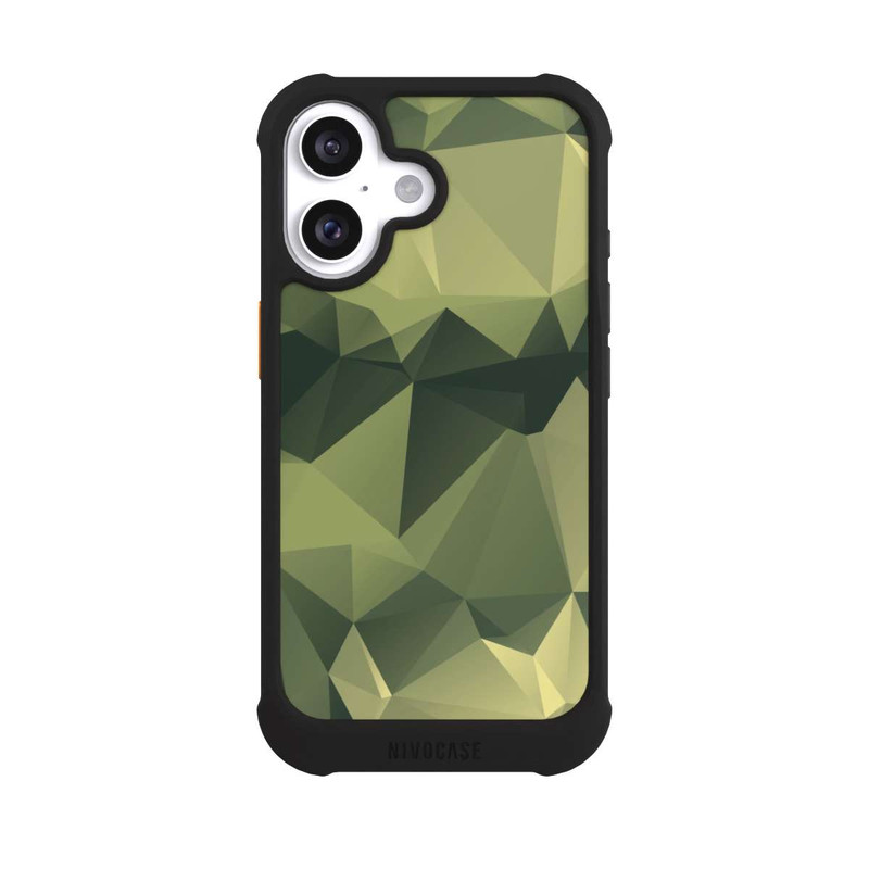 iPhone 16 NIVOmax Polygonales Camouflage