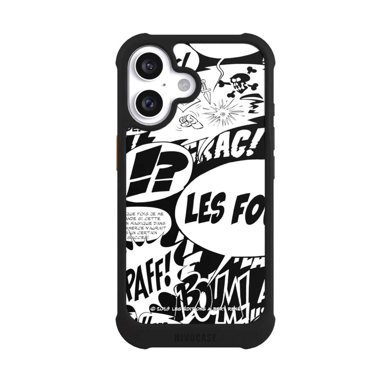 iPhone 16 NIVOmax Sprechblasen Asterix Schwarz