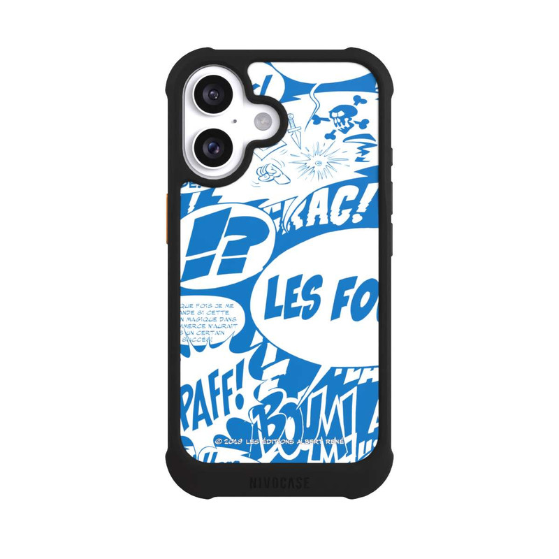 iPhone 16 NIVOmax Sprechblasen Asterix Blau