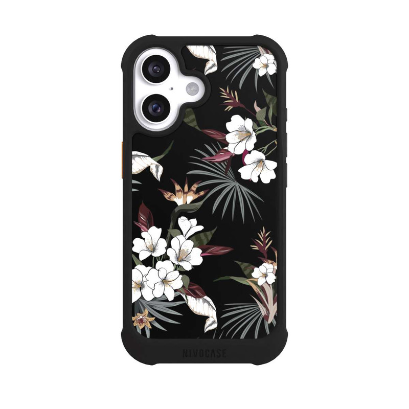 iPhone 16 NIVOmax Flowers Black