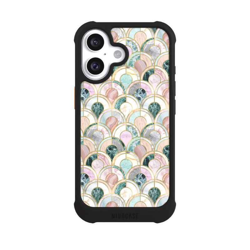 iPhone 16 NIVOmax Marmor-Inlays