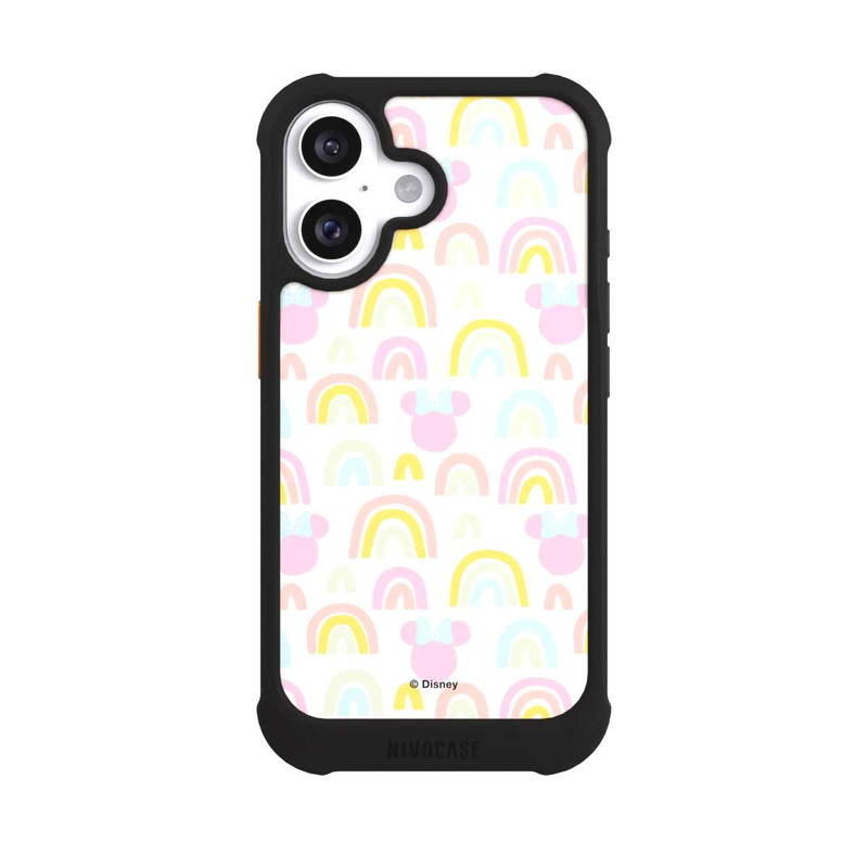 iPhone 16 NIVOmax Minnie Regenbogen Muster