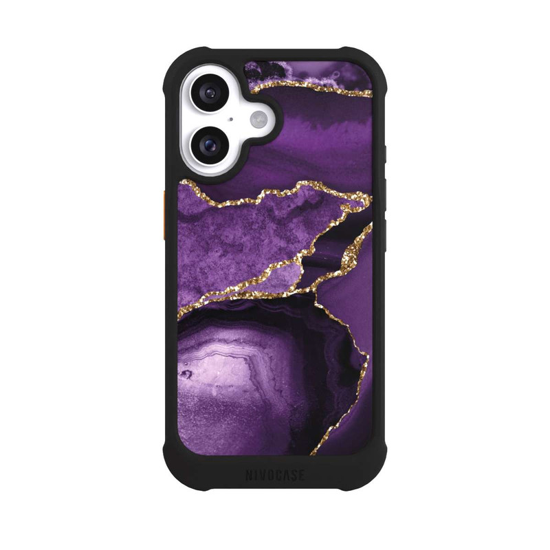 iPhone 16 NIVOmax Lila Marmor Landschaft
