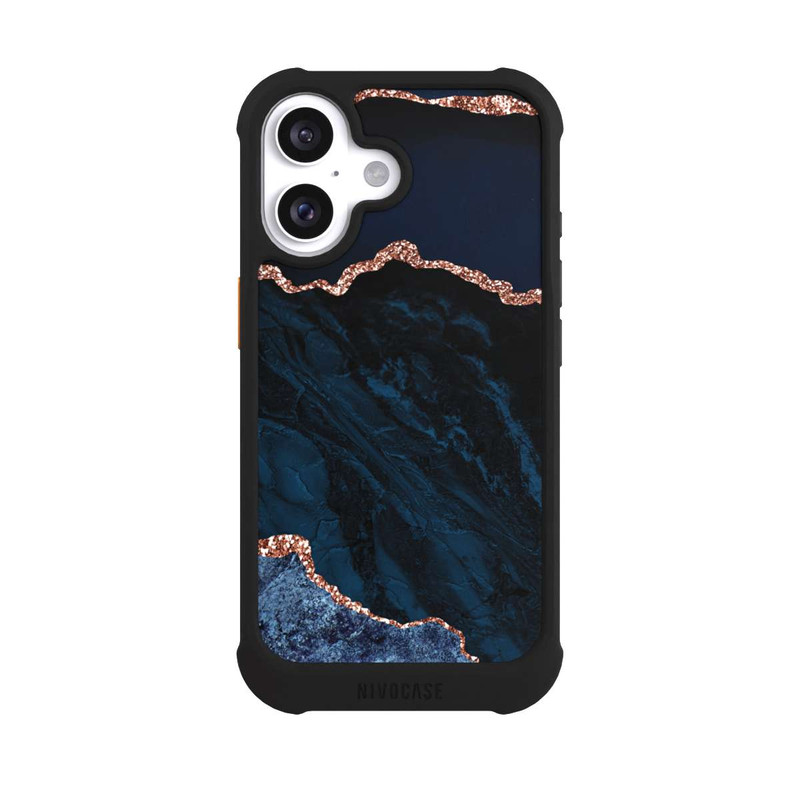 iPhone 16 NIVOmax Nacht Blau Marmor Landschaft