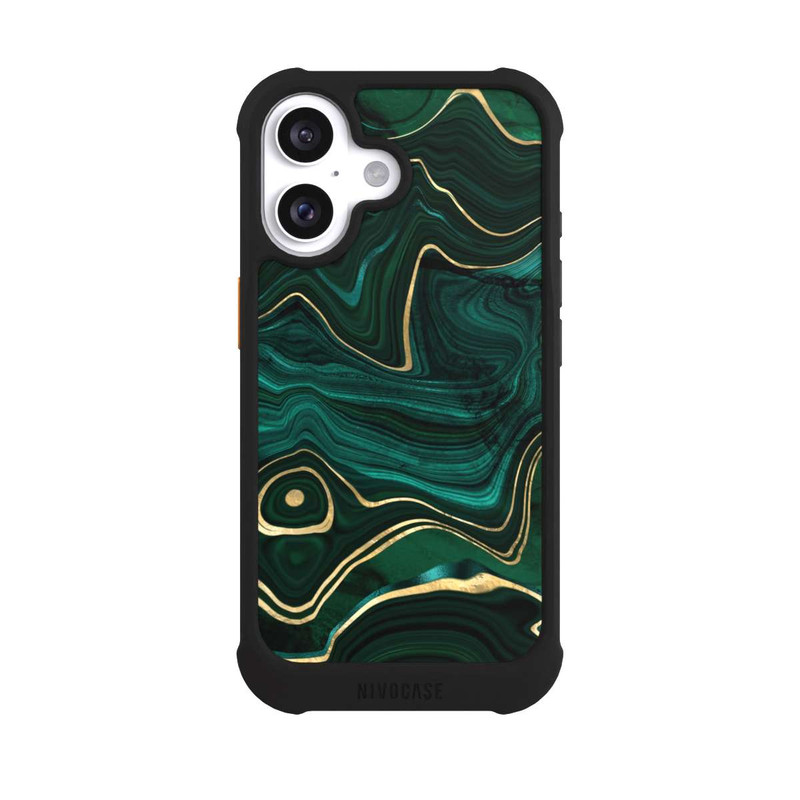 iPhone 16 NIVOmax Malachit Golddruck