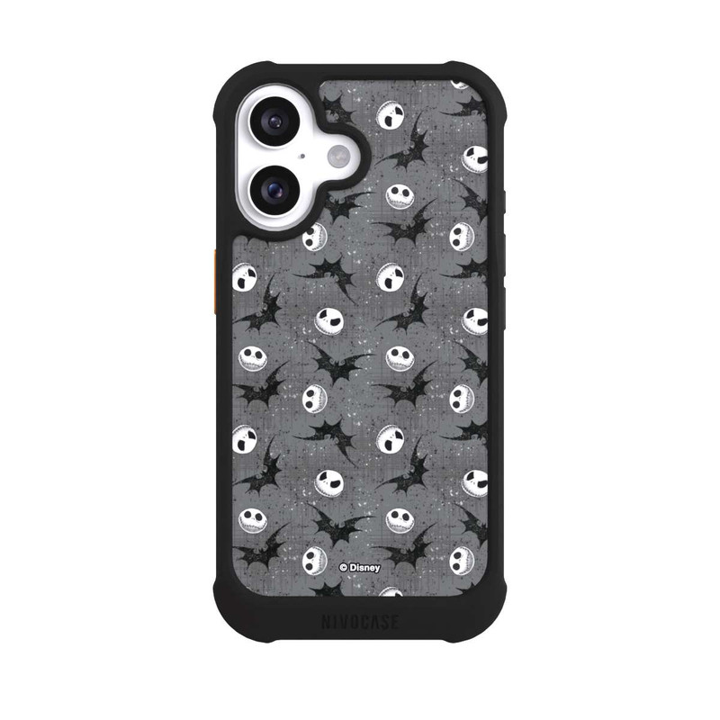 iPhone 16 NIVOmax Jack Grey Pattern Tim Burtons Nightmare before Christmas