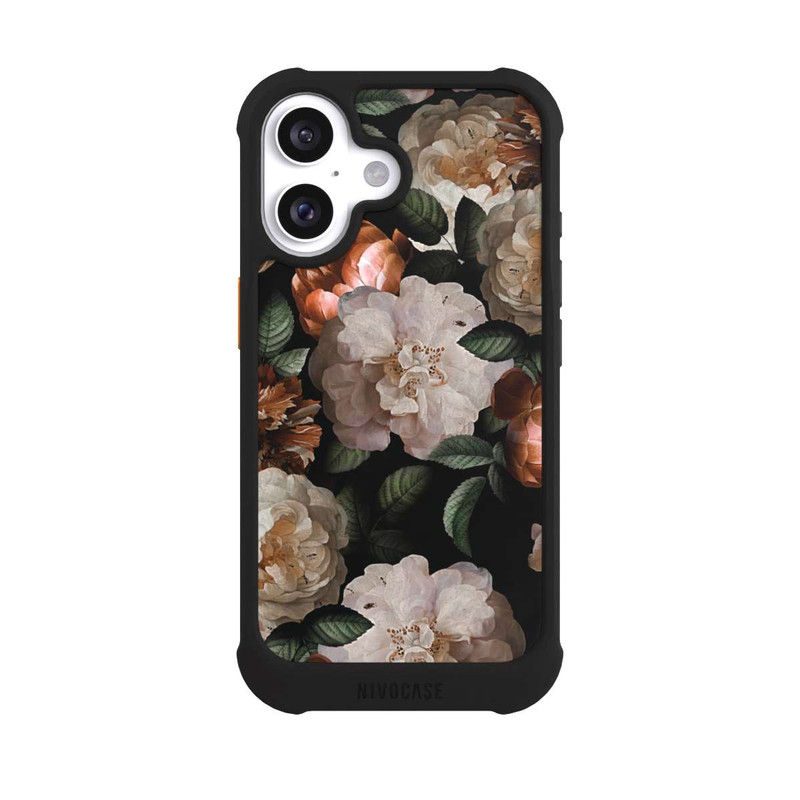 iPhone 16 NIVOmax Tapete mit Kupferrosen