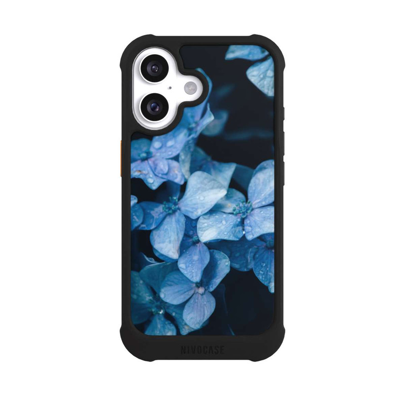 iPhone 16 NIVOmax Blaue Blüten