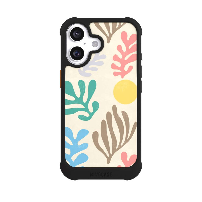 iPhone 16 NIVOmax Blätter im modernen Matisse-Stil