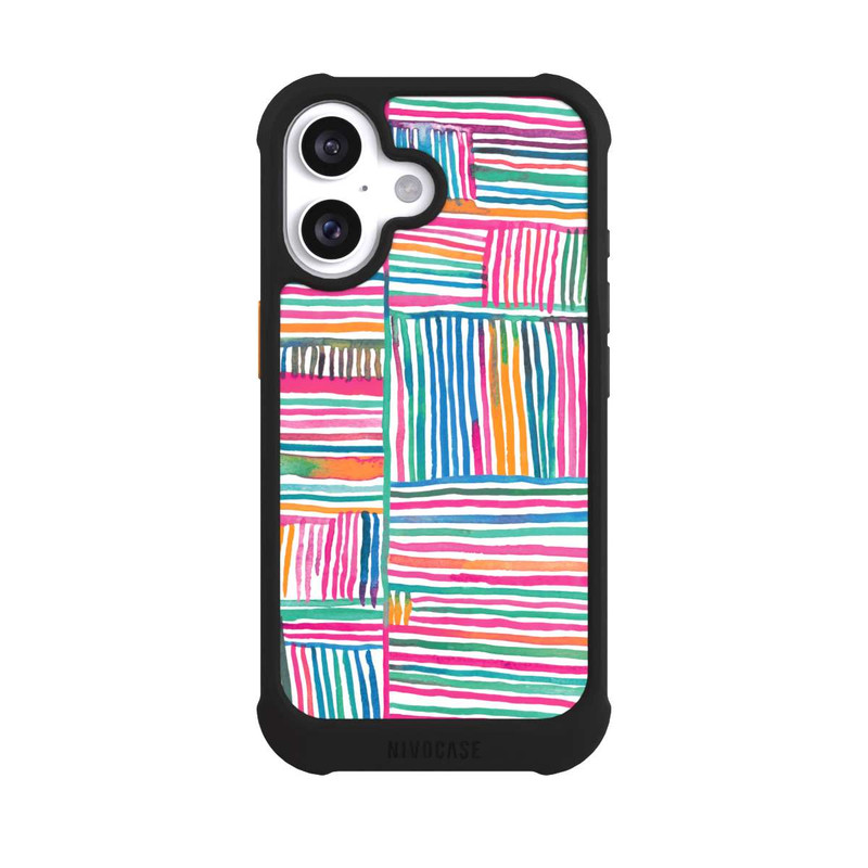 iPhone 16 NIVOmax Aquarelllinien Entspannung