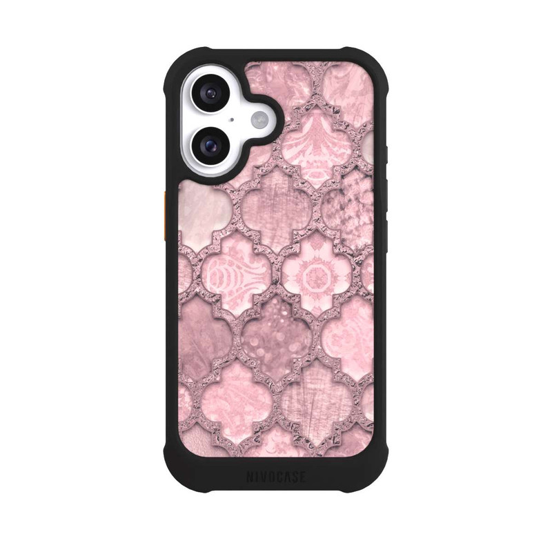 iPhone 16 NIVOmax Marokko Fliesen rosa