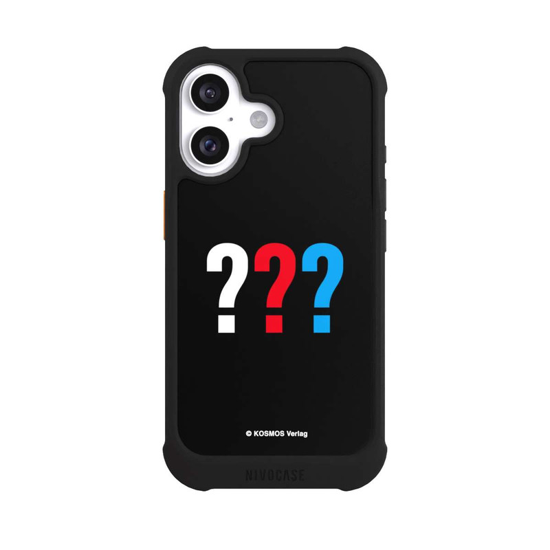 iPhone 16 NIVOmax Drei Fragezeichen Logo