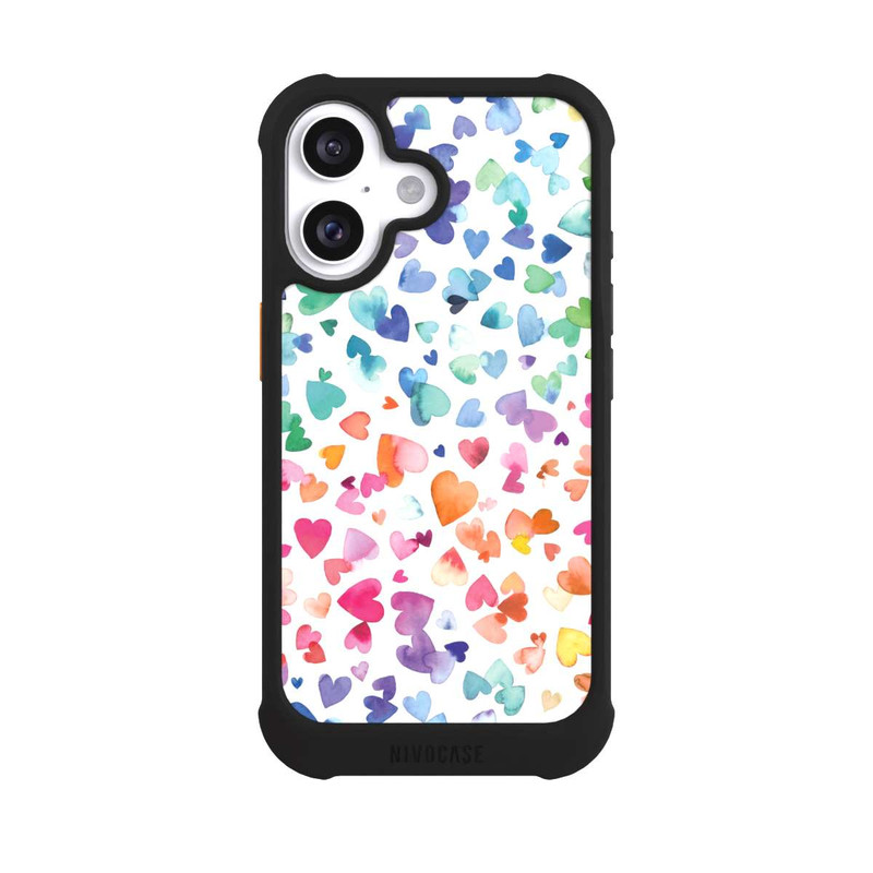 iPhone 16 NIVOmax Liebesherzen aquarell