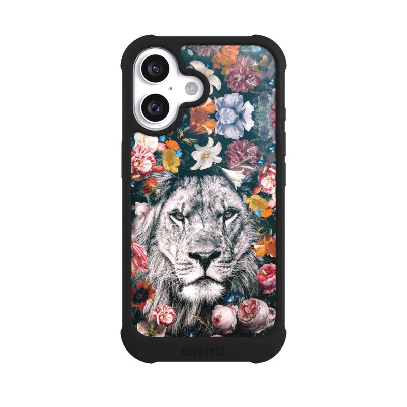 iPhone 16 NIVOmax Lion Flowers
