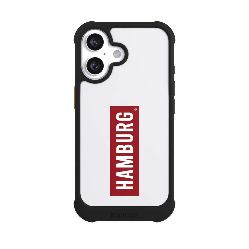 iPhone 16 NIVOmax HSV Hamburg Rot Weiss