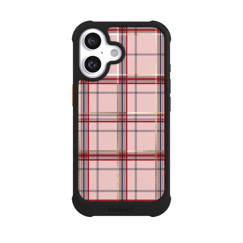 iPhone 16 NIVOmax TARTAN PINK